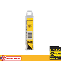 Hộp mũi khoan sắt 4.0mm Stanley STA50044B10