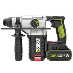 Máy khoan búa dùng pin 20V 24mm Worx WU388 (không dùng chổi than)