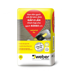 Weber.tai fix tile adhesive 25kg/bag - gray