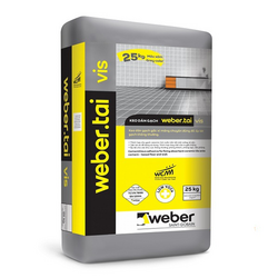 Keo dán gạch Weber.tai vis 25kg/bao - màu xám