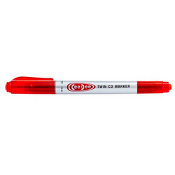 Bút lông dầu 2 đầu nhỏ Thiên Long PM-04-đỏ