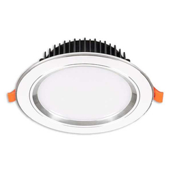 Đèn led âm trần tròn viền bạc 5w MPE DLB-5T ánh sáng trắng