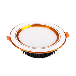 Đèn led âm trần tròn viền vàng 5w MPE DLV-5V ánh sáng vàng