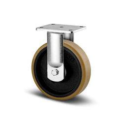 PU wheel 9680 series heavy load fixed axle Tente 9688FTP160x50P63