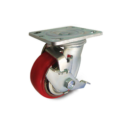 PU wheel series 40 medium load spindle with locking pin Kyung Chang 4080S A1 PC TB