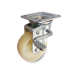 Ethos 663NPA075JB1 Heavy Duty 660 Series Nylon Swivel Caster with Brakes