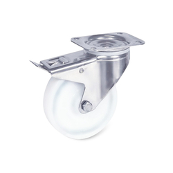Nylon 8470 series heavy-duty spindle wheel with locking pin Tente 8477UOD200P63