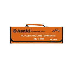 Asaki AK-7515 6-32mm double-ended wrench set (10 pieces)
