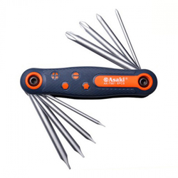 Bộ tua vít xếp Asaki AK-7981 (8 chi tiết)