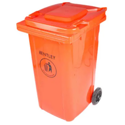 Thùng đựng rác nhựa 240 lít RS PRO 7906876 màu đỏ