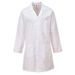 Áo khoác phòng thí nghiệm RS PRO 1845956 màu trắng
