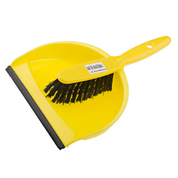 RS PRO 8988214 yellow broom and dustpan set