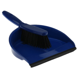 RS PRO 8988226 blue broom and dustpan set