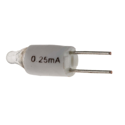 Đèn báo dây tóc chân chì T1 1/4, 250 μA RS PRO 104777