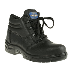 RS PRO Black Steel Toe Cap Mens Safety Boots, UK 7, EU 41, US 8 (7903990)