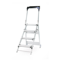 RS PRO 7898510 4-step aluminum ladder