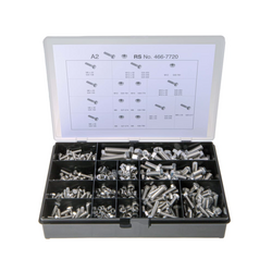 Bolt and nut box RS PRO 4667720 (624 pieces)