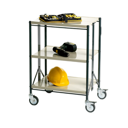 3-tier trolley rack with load capacity of 80kg RS PRO 7898520