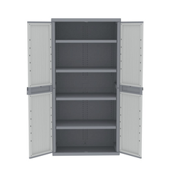 RS PRO 8386576 2-door PP equipment cabinet with lock 180x89.7.53.7cm