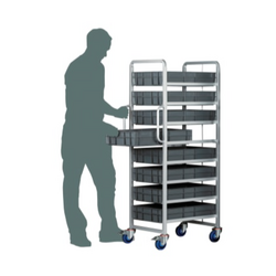 Xe đẩy hàng 8 ngăn kéo tải trọng 250kg RS PRO 8776799