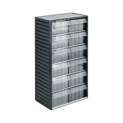 PP plastic cabinet with 12 compartments RS PRO 9096974 (550x310x180mm)