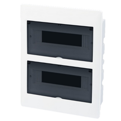 Tủ điện mặt nhựa âm tường 32 đường MPE TS-32