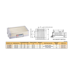 Bàn từ nhỏ cho vật liệu hợp kim cứng Vertex VG-404H