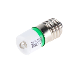 Bóng đèn Led E10 6V, 10mm RS PRO 207539 màu xanh
