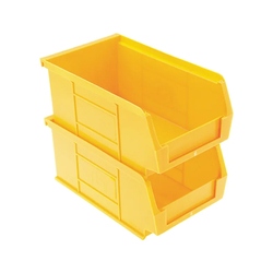 Plastic tray for storing things 76x101mm RS PRO 4843839 yellow