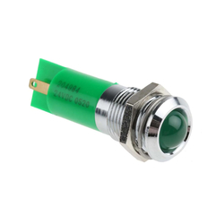 Đèn chỉ thị 24V, 14mm RS PRO 204984 màu xanh