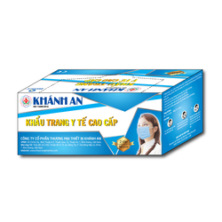 Khẩu trang y tế cao cấp 2 lớp Khánh An (50 cái/hộp)