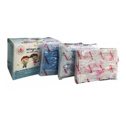 Khẩu trang y tế kháng khuẩn trẻ em 4 lớp Khánh An màu xanh (50 cái/hộp)