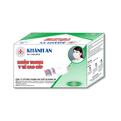 Khẩu trang y tế Khánh An cao cấp màu trắng (50 cái/hộp)