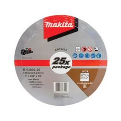 Đá cắt kim loại 230x2x22.23mm Makita E-03006-25 (25 viên)