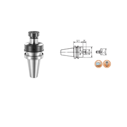 Bộ bầu kẹp dao phay R8-ER40-70L, 23 Vertex V-316