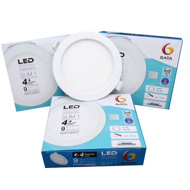 Bóng đèn LED âm trần tròn 4" 9W Gata TL02-C49D ánh sáng trắng