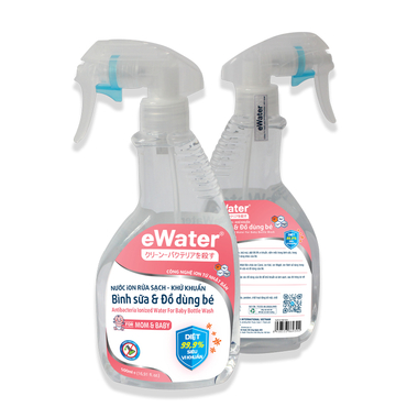 Nước ion rửa, khử khuẩn đồ dùng em bé Ewater RSVX500 (vòi xịt 500ml)