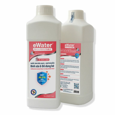 Nước ion rửa, khử khuẩn đồ dùng em bé Ewater RSVX1L (1 lít nắp vặn)