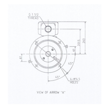 Mô tơ điện 3 pha 6 cực 3kW Toshiba 0036ODMH7JS