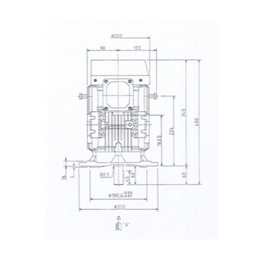 Mô tơ điện 3 pha 6 cực 1.5kW Toshiba Y156ODMH7JS