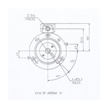 Mô tơ điện 3 pha 6 cực 2.2kW Toshiba Y226ODMH7JS