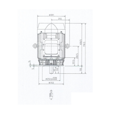 Mô tơ điện 3 pha 4 cực 22kW Toshiba 0224ODMH7JS