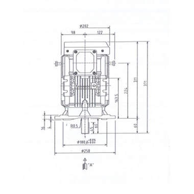 Mô tơ điện 3 pha 4 cực 3kW Toshiba Y304ODMH7JS