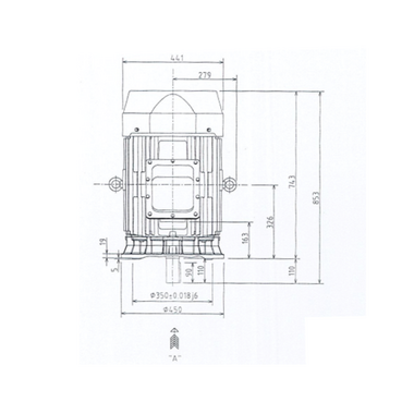 Mô tơ điện 3 pha 2 cực 45kW Toshiba 0452ODMH7JS