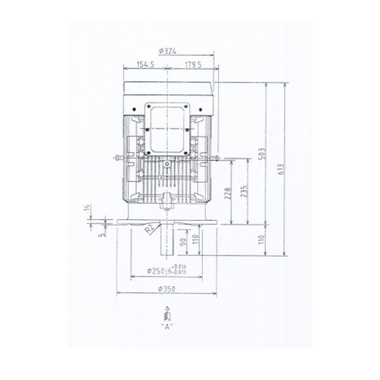 Mô tơ điện 3 pha 6 cực 11kW Toshiba 0116ODMH7JS