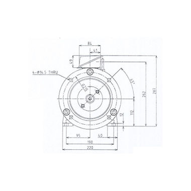 Mô tơ điện 3 pha 4 cực 4kW Toshiba Y404FTMH7JS