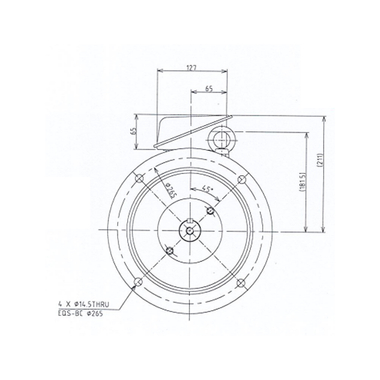 Mô tơ điện 3 pha 4 cực 5.5kW Toshiba Y554SDMH7JS