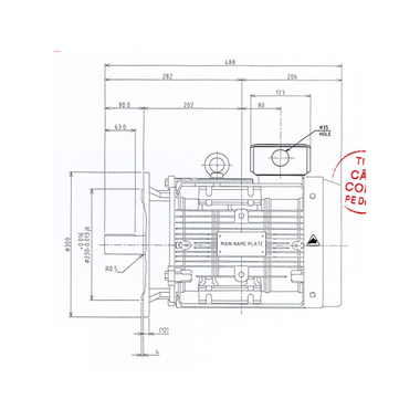 Mô tơ điện 3 pha 2 cực 7.5kW Toshiba Y752SDMH7JS