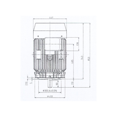 Mô tơ điện 3 pha 6 cực 18.5kW Toshiba 0186FTMH7JS