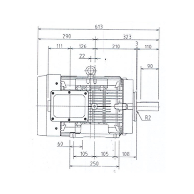 Mô tơ điện 3 pha 2 cực 15kW Toshiba Y152ODMH7FS